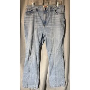 Wrangler Seamed Bootcut Jeans Womens 18x32 Light Wash High Rise Denim